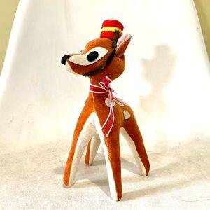 Vintage Stuffed Animal Bambi Made in Japan Antique Plush toy
